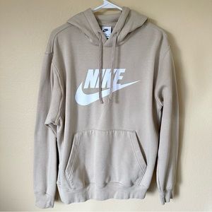 Nike Beige Sportswear Club Fleece Hoodie, Men’s M